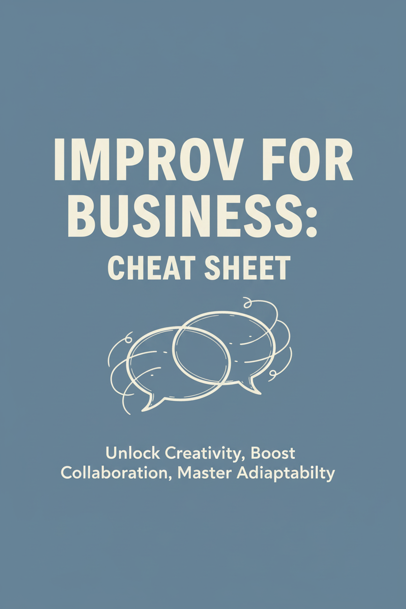 Improv for Business Cheat Sheet